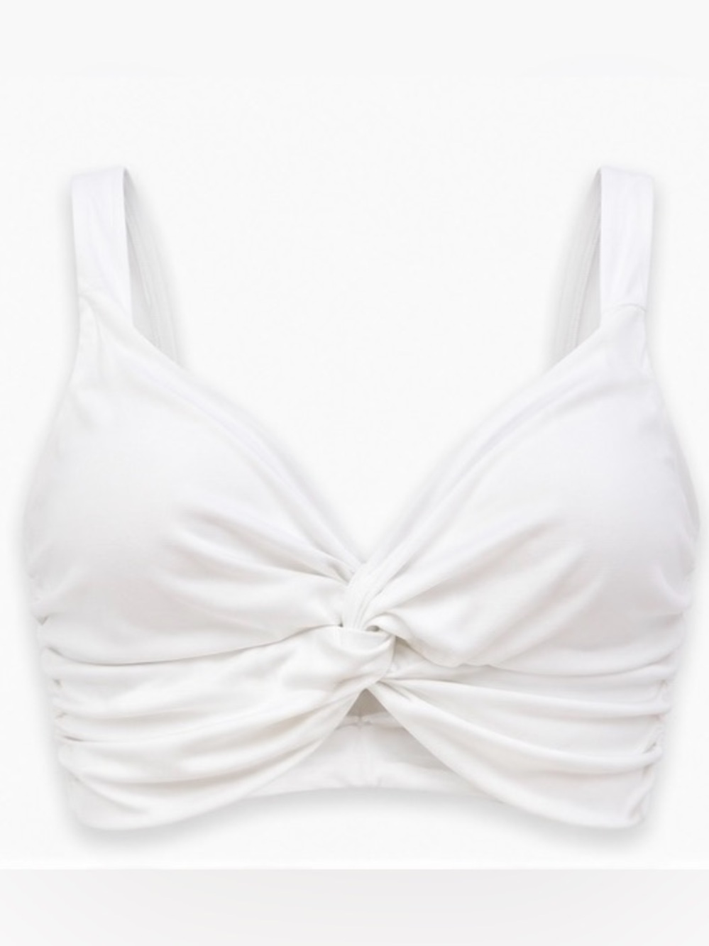 HALARA White Knotted Bralette